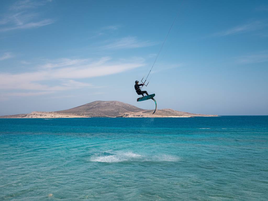 kitesurf en grèce : top des spots à ne pas manquer