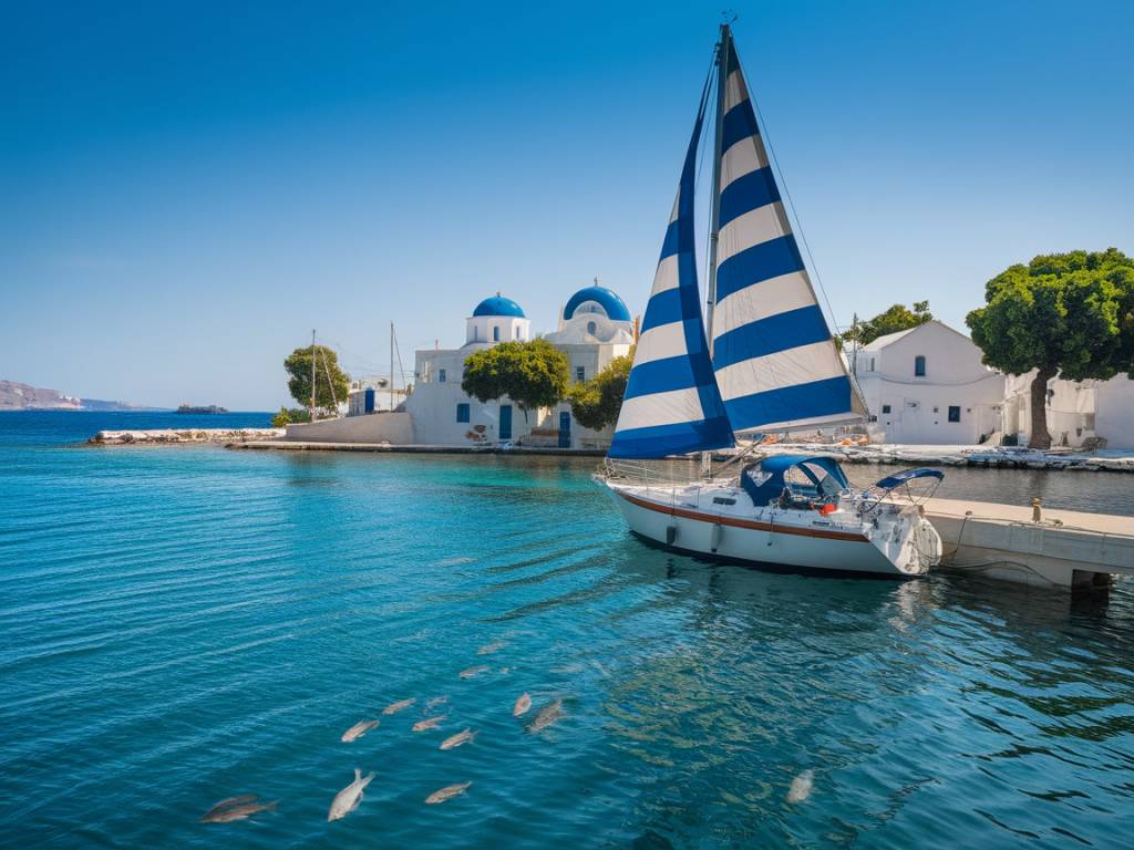 explorer les îles grecques en quête de vent et de vagues